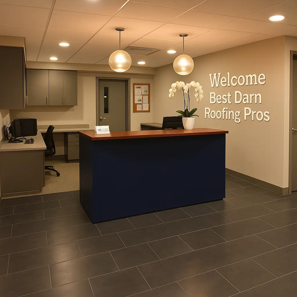 Best Darn Roofing Pros professional office reception area in Bloomingdale, FL